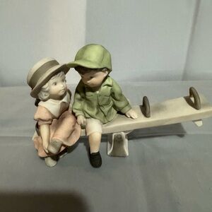 Alaska Mama Enesco Corp You’re Always There for Me Figurine 2 on See Saw 1997